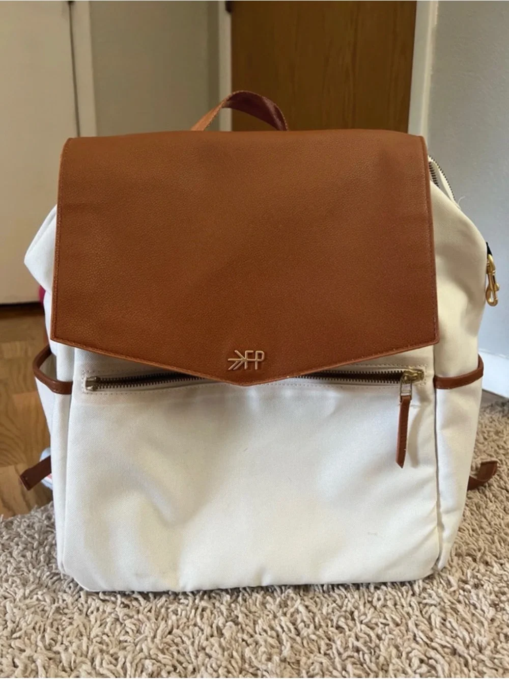 Classic Diaper Bag II - Heritage by Freshly Picked white